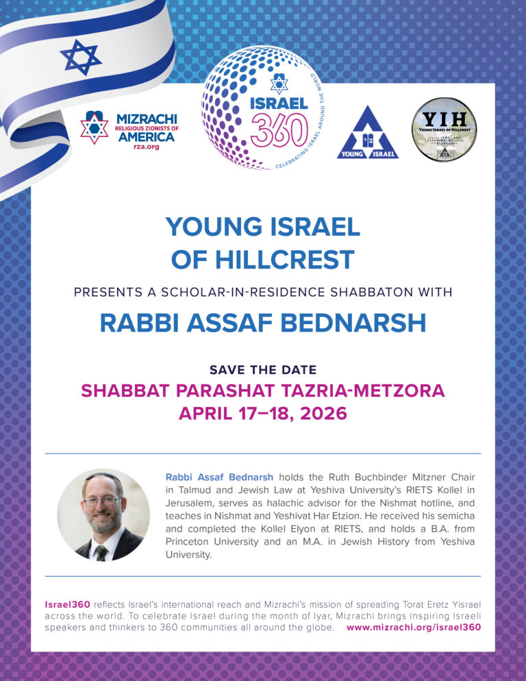 SIR Rabbi Bednarsh 4-17-26